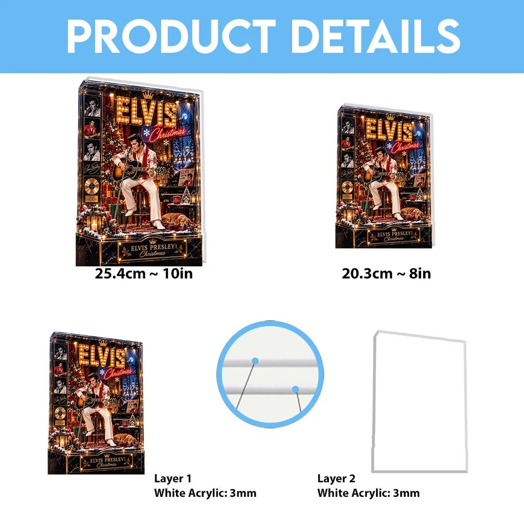 Elvis Presley Custom Shape Acrylic Light Box – TANTN25981