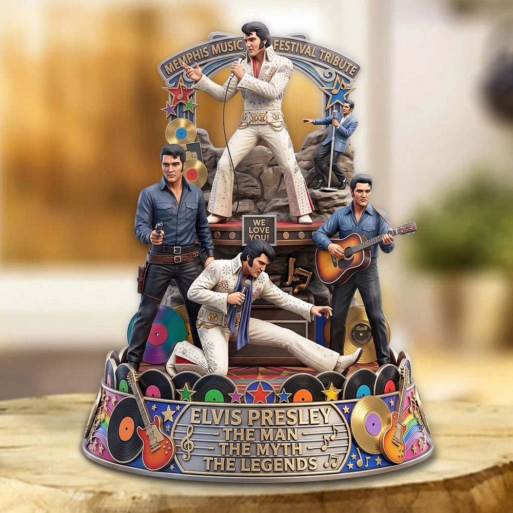 Elvis Presley Custom Shape Acrylic Plaque – TMTHU7288
