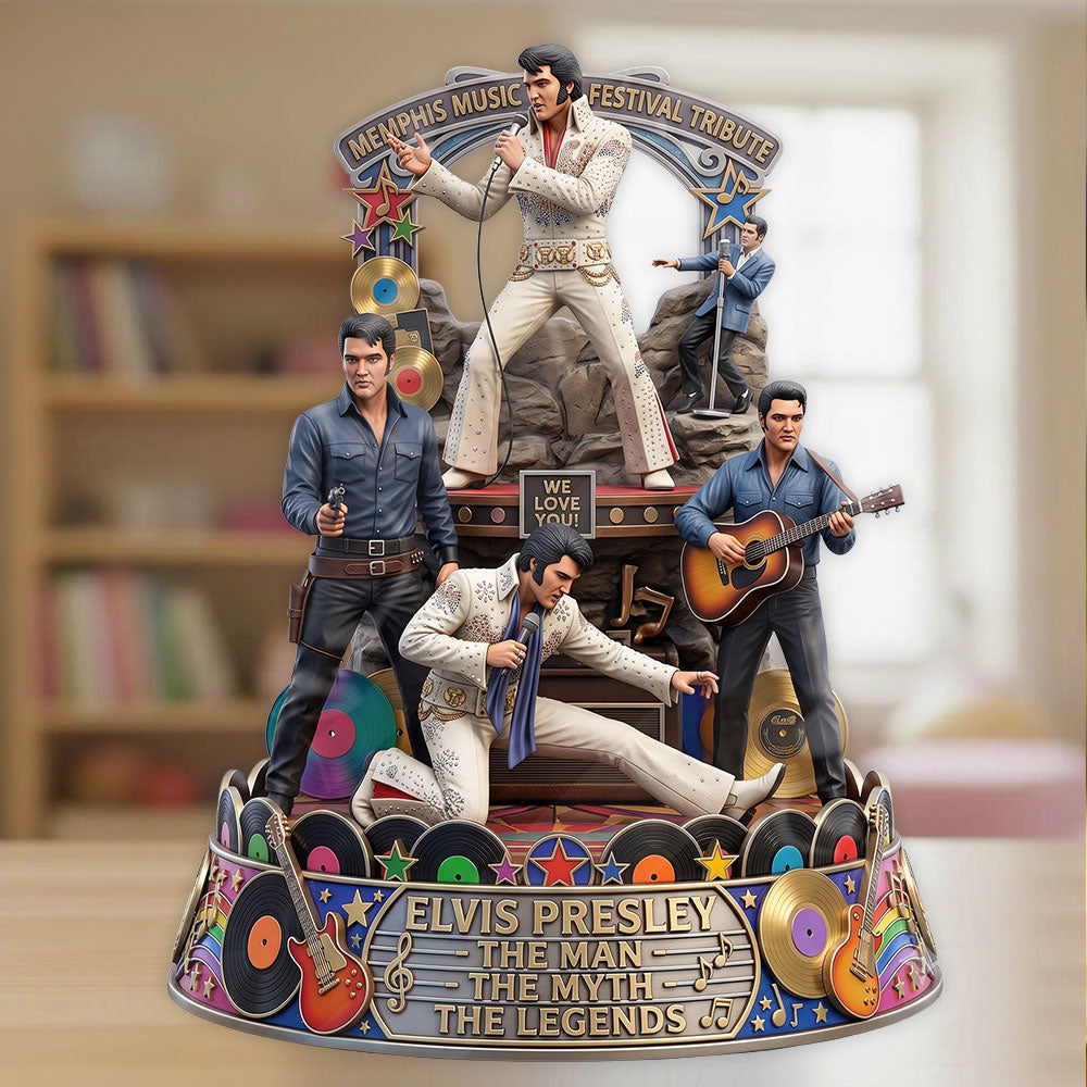 Elvis Presley Custom Shape Acrylic Plaque – TMTHU7288