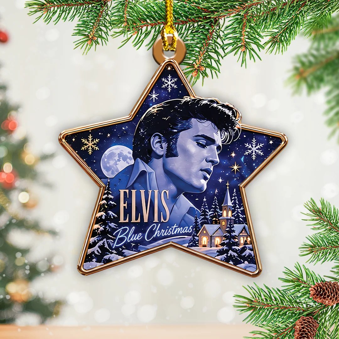 6PCS Elvis Presley Custom Shape 2-Side Printed Acrylic Ornament – TANTN26039