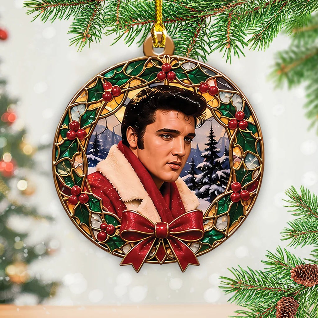 6PCS Elvis Presley Custom Shape 2-Side Printed Acrylic Ornament – TANTN26039
