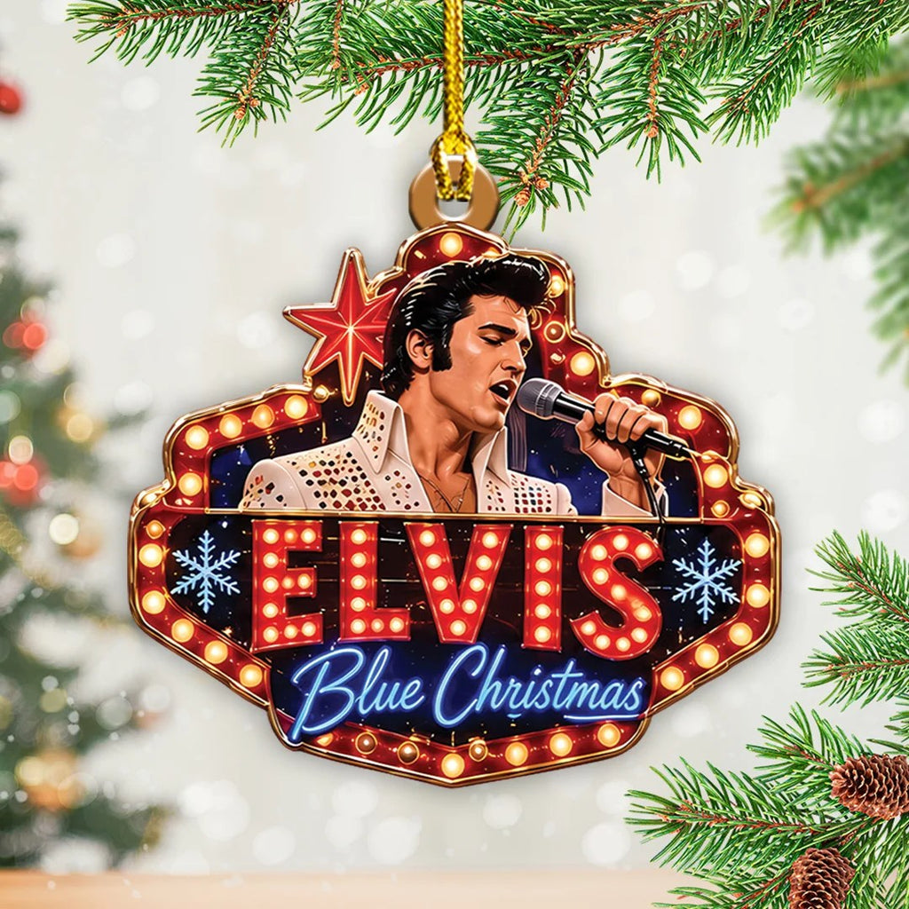 6PCS Elvis Presley Custom Shape 2-Side Printed Acrylic Ornament – TANTN26039