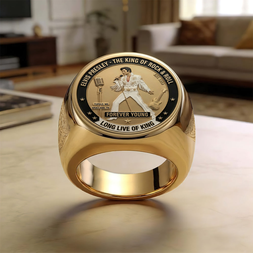 Elvis Presley 3D Engraved Ring – TANTN23389