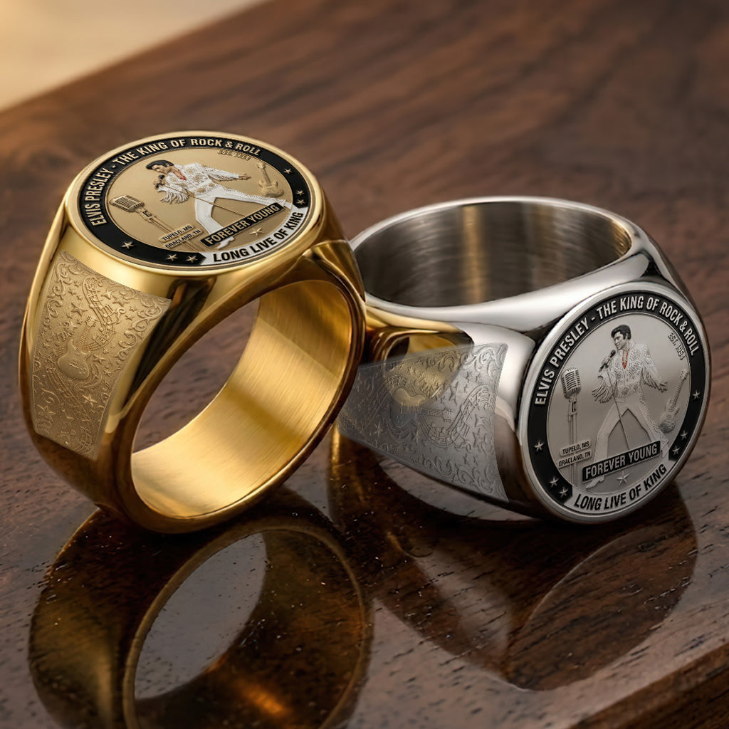 Elvis Presley 3D Engraved Ring – TANTN23389