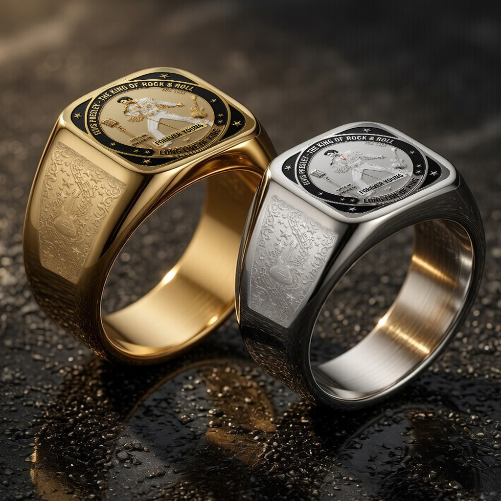 Elvis Presley 3D Engraved Ring – TANTN23389