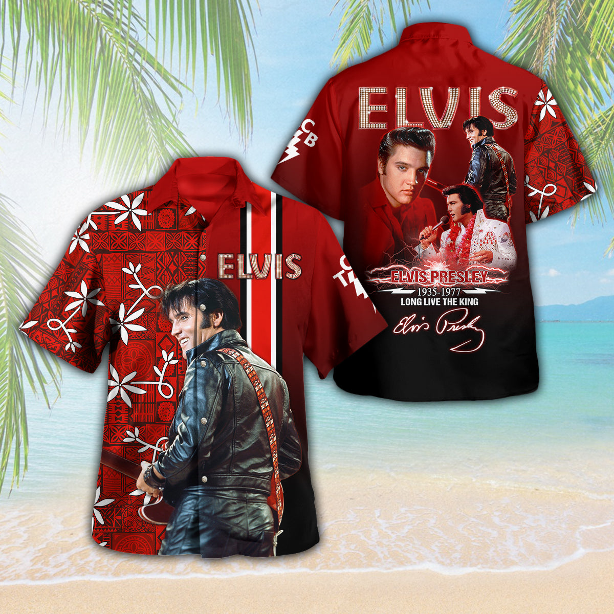 Elvis Presley 3D Hawaiian Apparel – HUANNM 4597