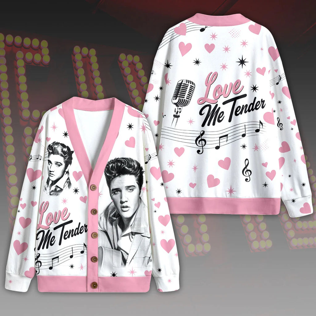 Elvis Presley Knitted V-neck Cardigan – HOATT20595