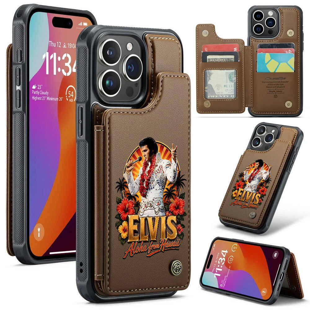 Elvis Presley Leather Wallet Phone Case – TMTHU7510