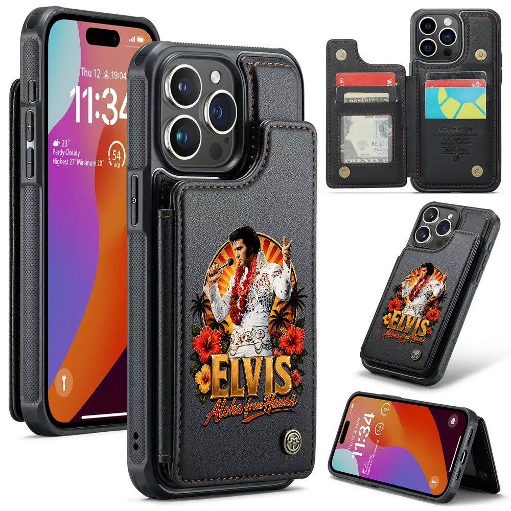 Elvis Presley Leather Wallet Phone Case – TMTHU7510