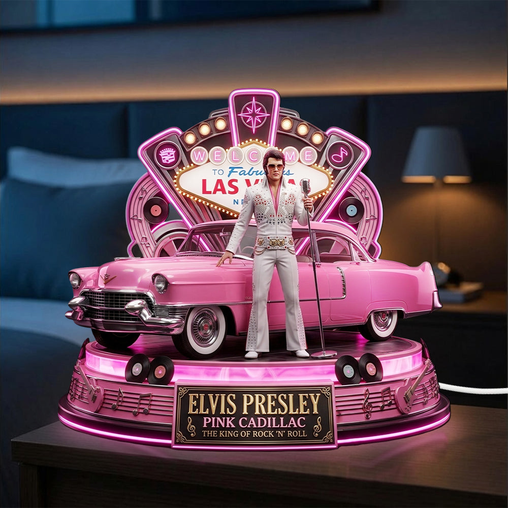 Elvis Presley Custom Shape Acrylic Light Box – TMTHU6656