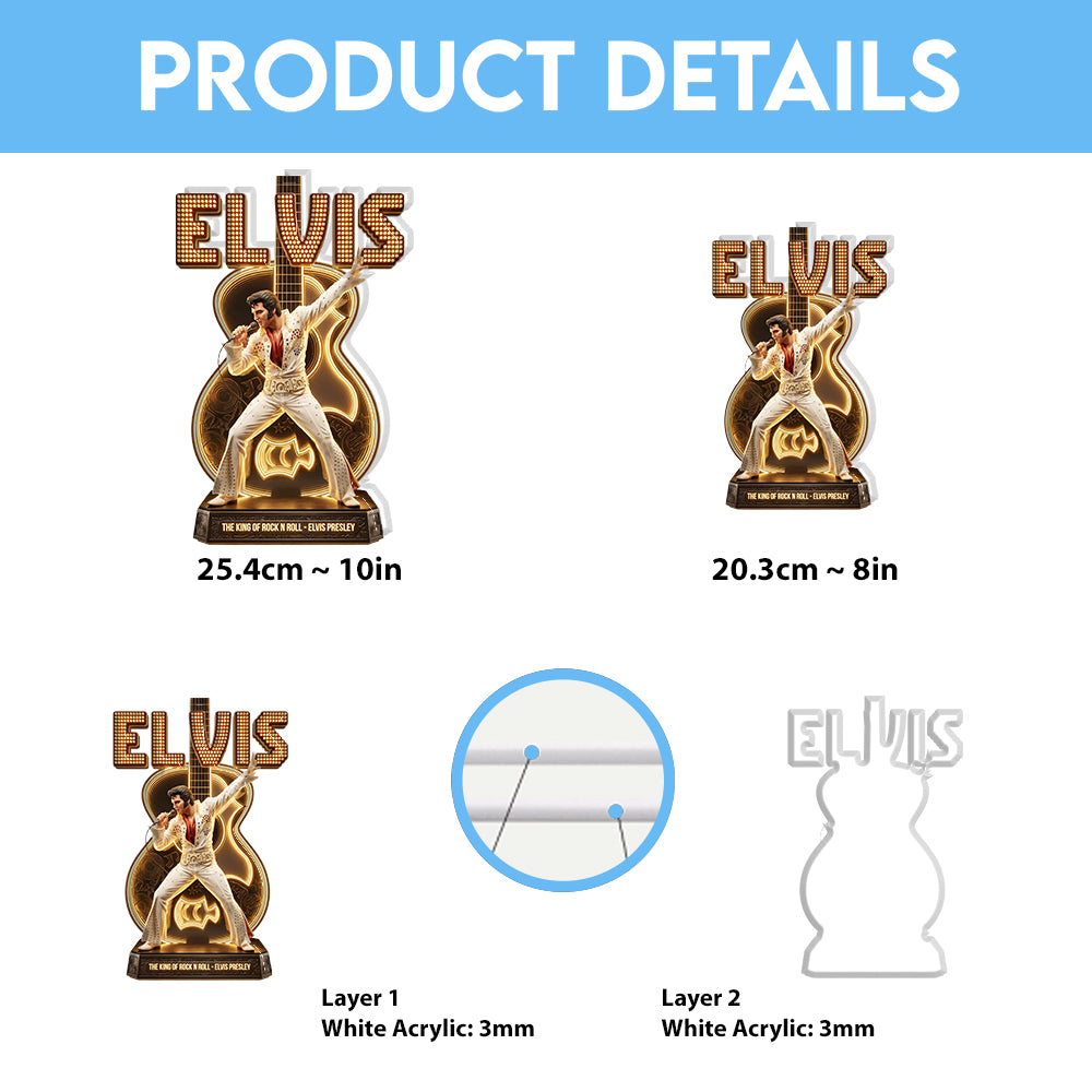 Elvis Presley Custom Shape Acrylic Light Box – TMTHU7004