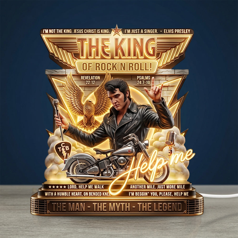 Elvis Presley Custom Shape Acrylic Light Box – TMTHU7170