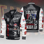 Elvis Presley Leather Bomber Jacket – HOATT21639