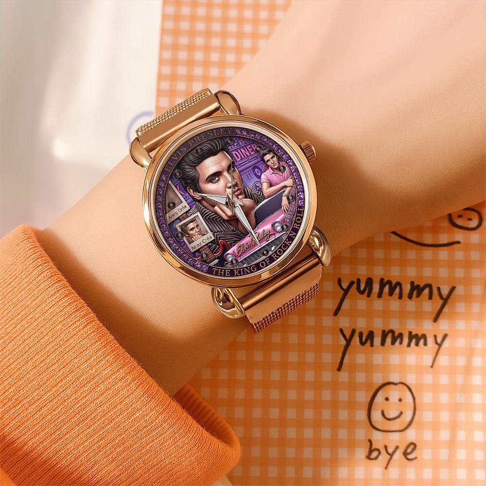 Elvis Presley Mesh Strap Quartz Watch – TMTHU6678