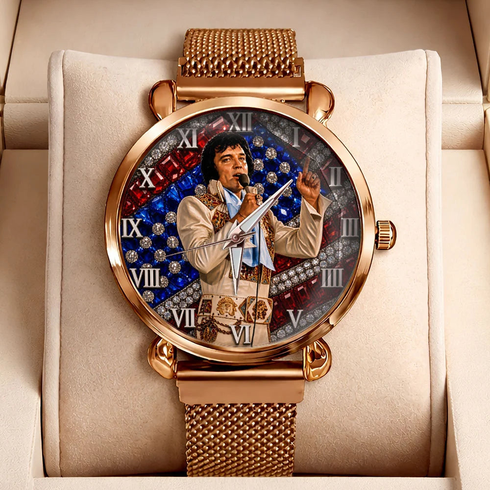 Elvis Presley Mesh Strap Quartz Watch – TMTHU9002