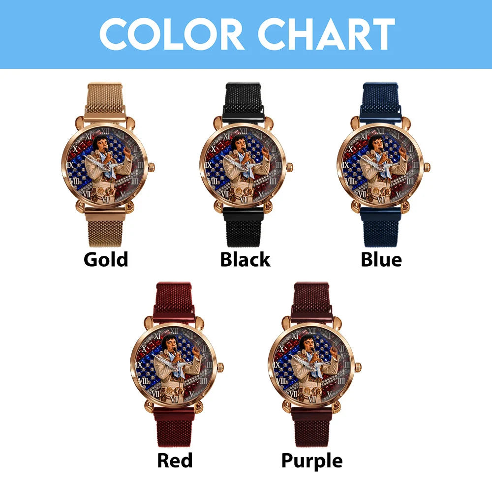 Elvis Presley Mesh Strap Quartz Watch – TMTHU9002