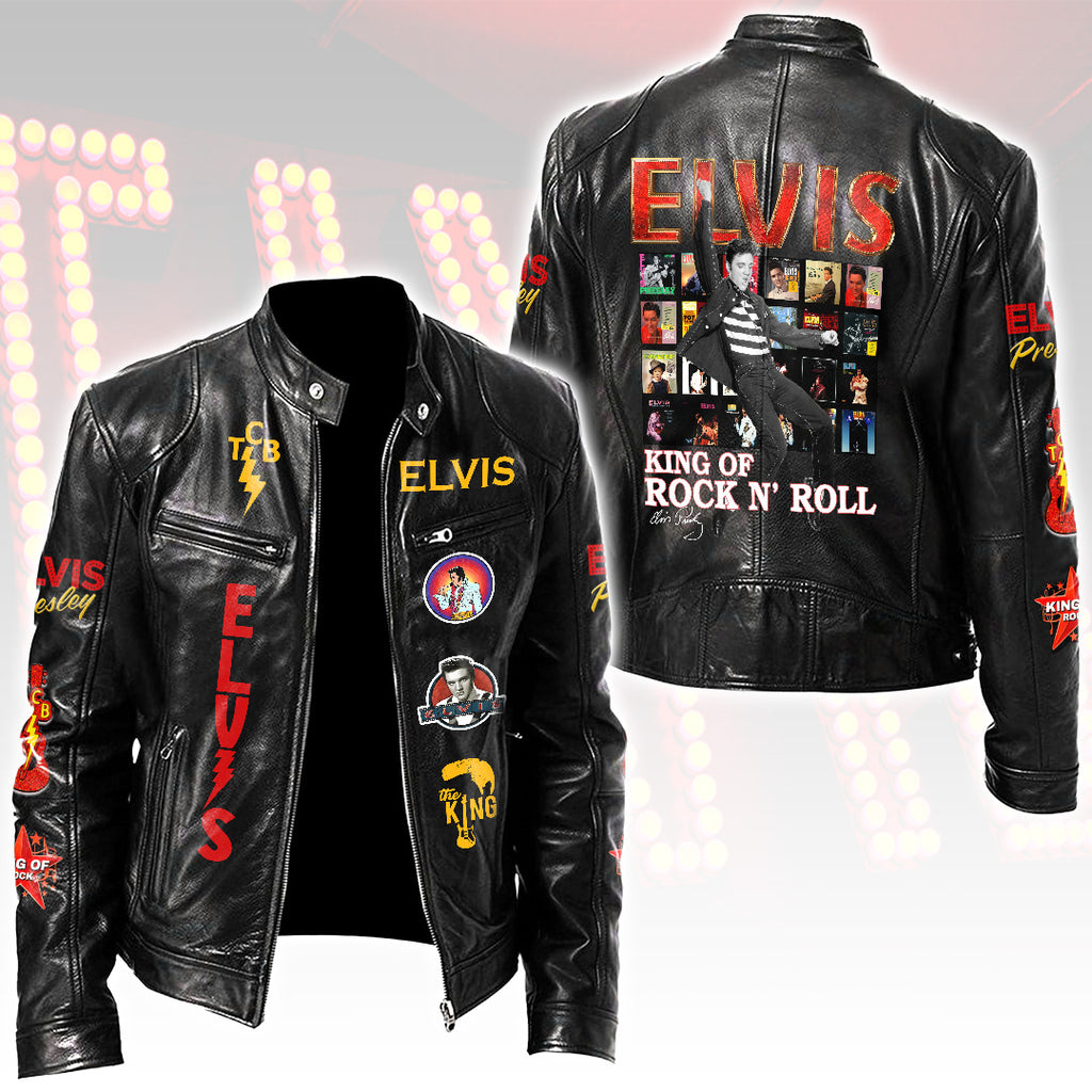 Elvis Presley Motorcycle Leather Jacket – HOATT16785