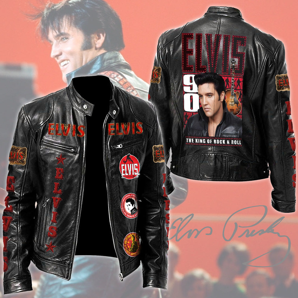 Elvis Presley Motorcycle Leather Jacket – TMTHU2757