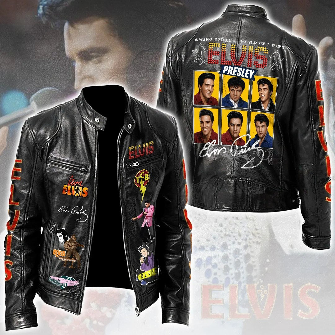 Elvis Presley Motorcycle Leather Jacket – TMTHU9909