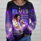 Elvis Presley Round Neck Raglan Sleeve Sweatshirt – TMTHU6935