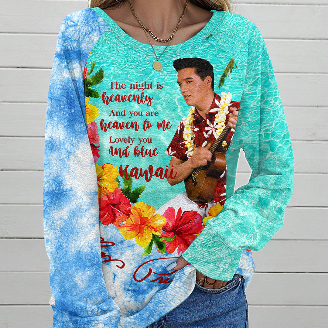 Elvis Presley Round Neck Raglan Sleeve Sweatshirt – HOATT18270