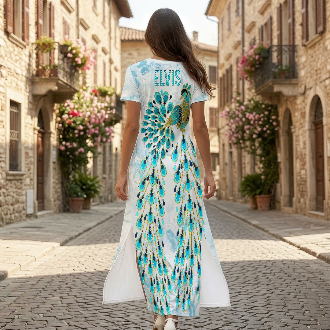 Elvis Presley Short Sleeve Maxi Dress – HOATT19394