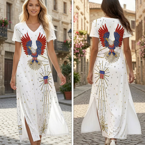 Elvis Presley Short Sleeve Maxi Dress – HOATT19481