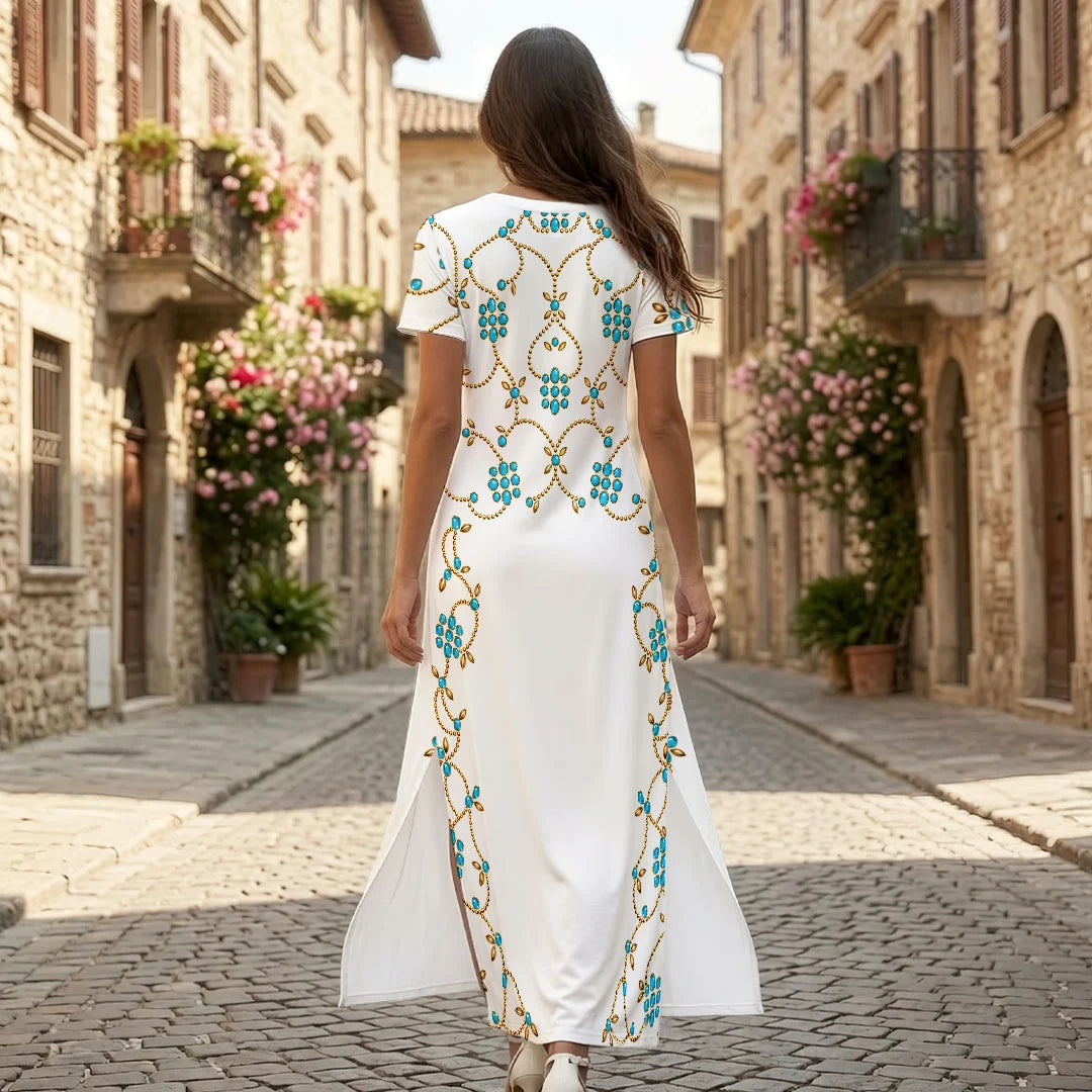 Elvis Presley Short Sleeve Maxi Dress – HOATT20893