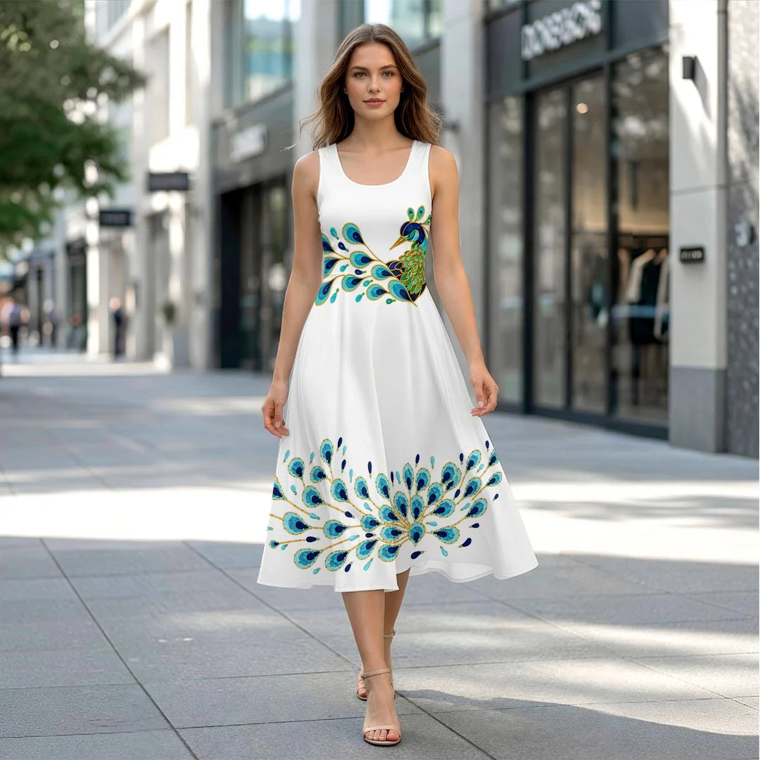 Elvis Presley Sleeveless Knee-Length Dress – HOATT20596