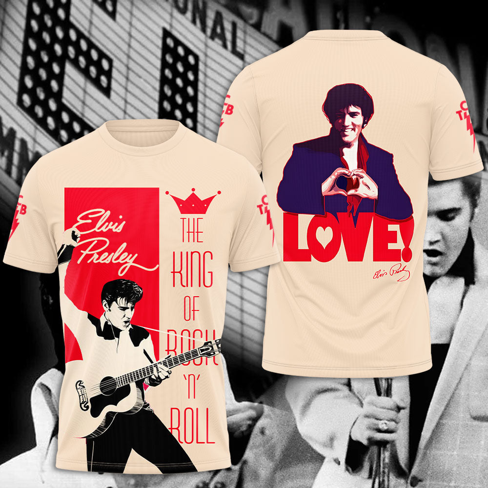 Elvis Presley Short Sleeve Button-Down Shirt – ANHNV 1090