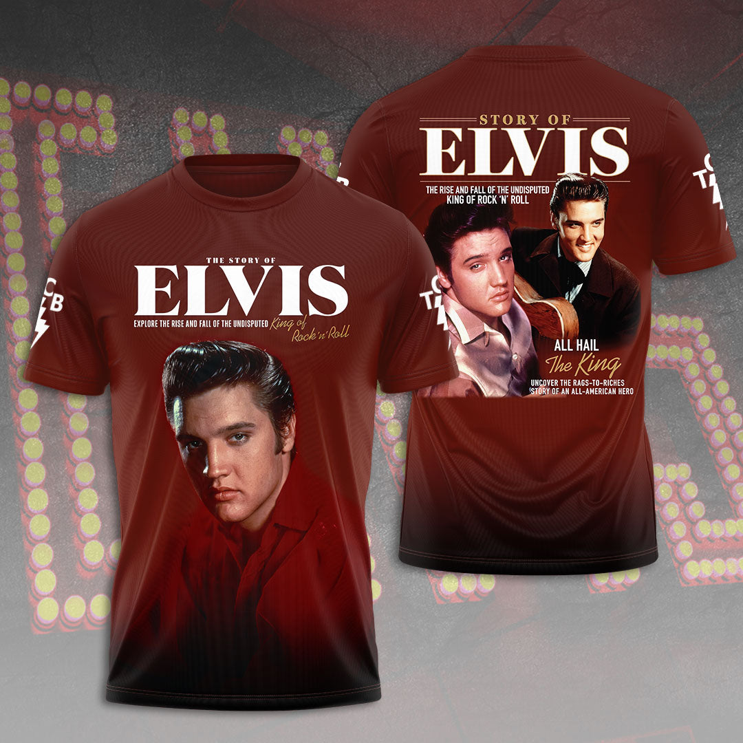 Elvis Presley Short Sleeve Button-Down Shirt – ANHNV 1884