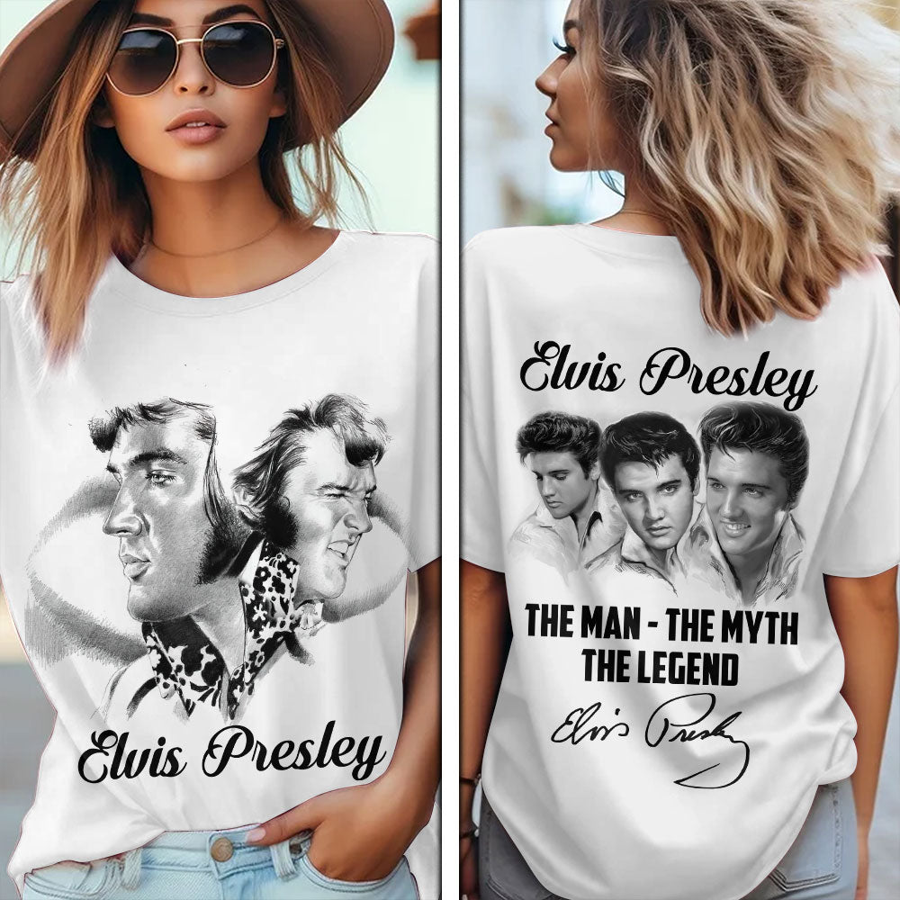 Elvis Presley High-Waisted Straight-Leg Trousers – TANTN 7845