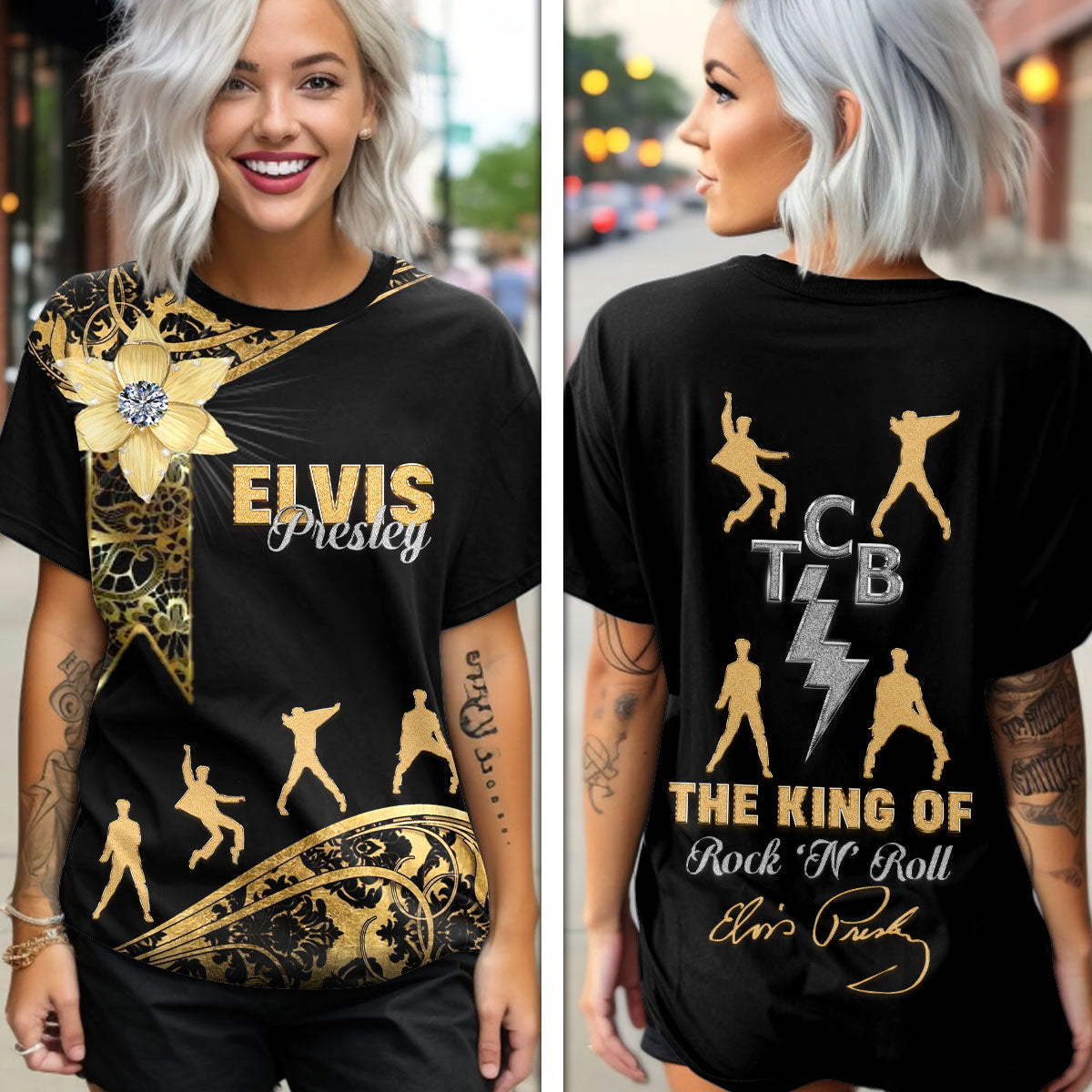 Elvis Presley High-Waisted Straight-Leg Trousers – HOATT 5884