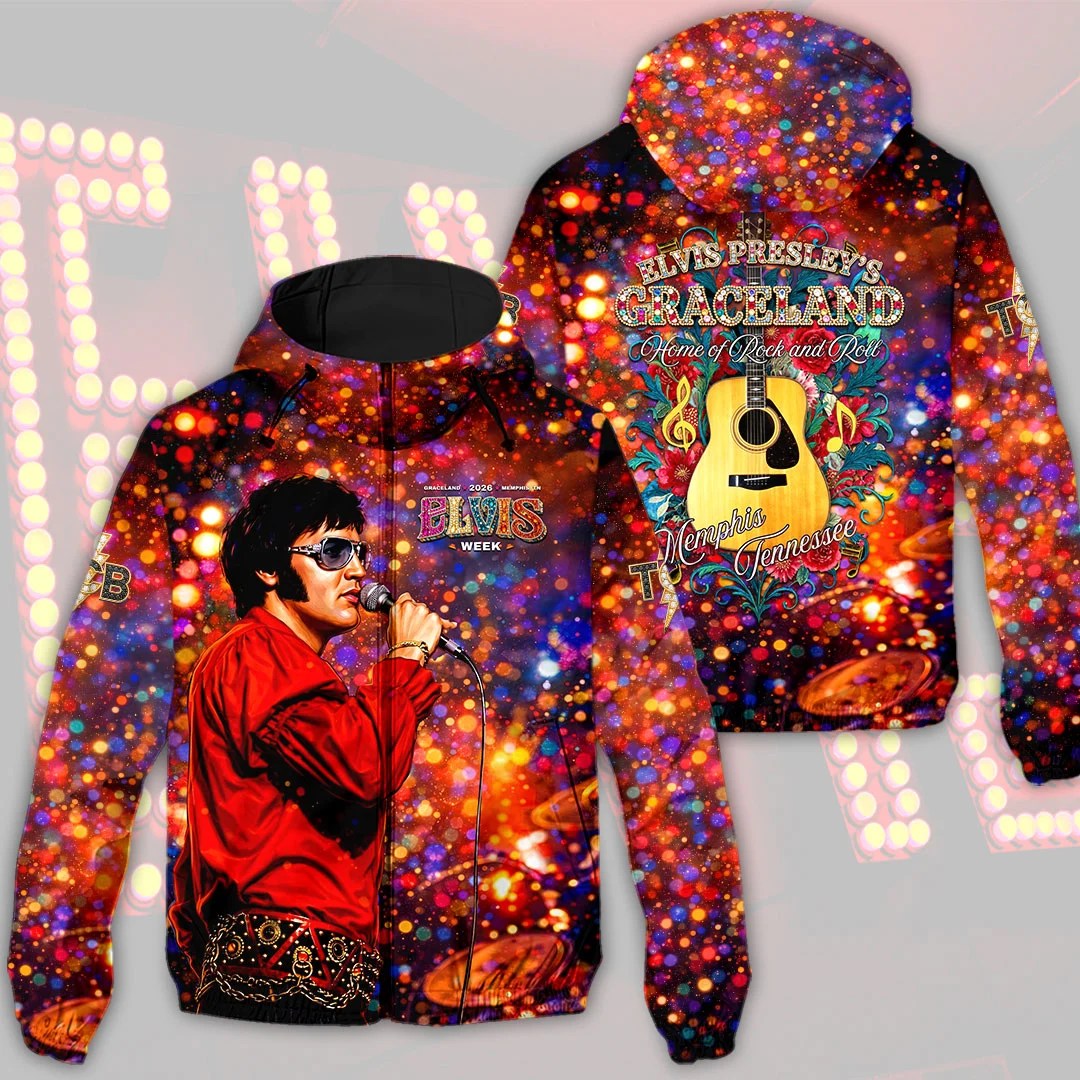 Elvis Presley 3D Windbreaker Jacket – HOATT21554