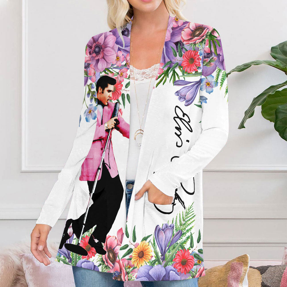 Elvis Presley Women's Patch Pocket Cardigan – MAITM 6222