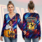 Elvis Presley Women's Long Sleeve Neckline Tie Sweatshirt – HOATT21421