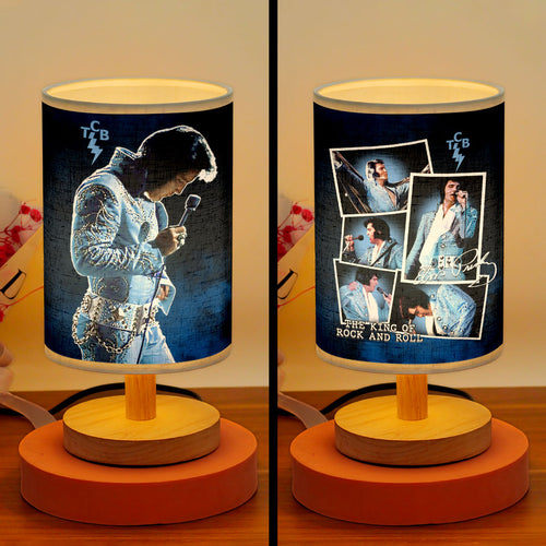 Elvis Presley Wooden Base Fabric Lamp – HOATT16377