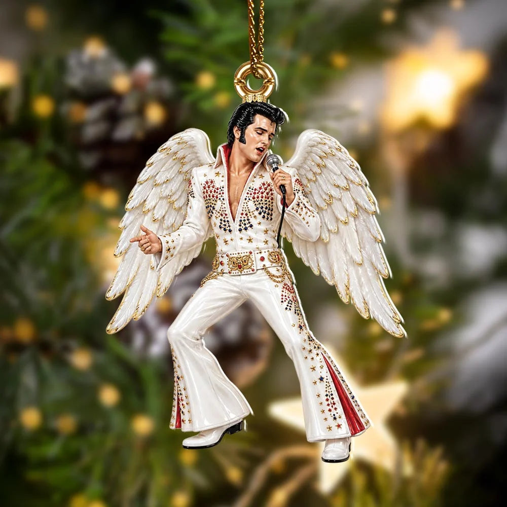 Elvis Presley Custom Shape 2-side Printed Acrylic Ornament – HOATT20846