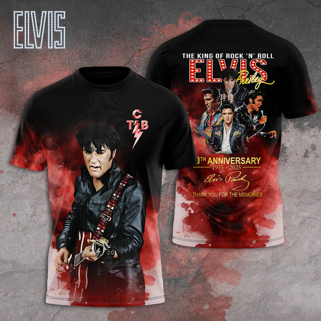 Elvis Presley Short Sleeve Button-Down Shirt – ANHNV 1862
