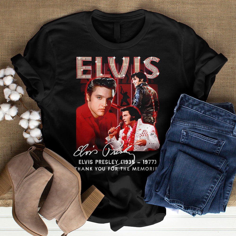 Elvis Presley Short Sleeve Button-Down Shirt – ANHNV 1859