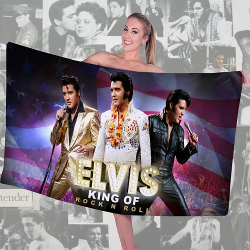Elvis Presley Rectangle Beach Towel – TMTHU2933