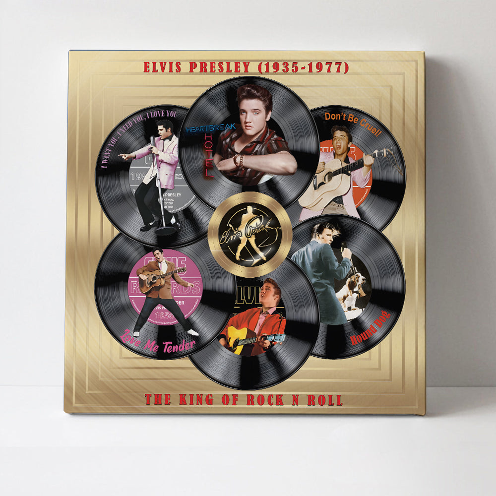 Elvis Presley Square Canvas With Inner Frame – HOATT14160