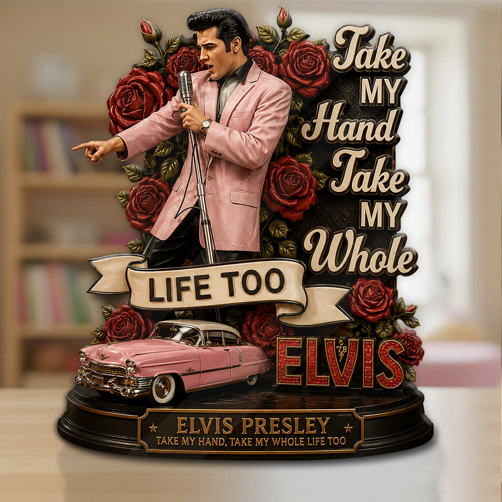 Elvis Presley Custom Shape Acrylic Plaque – GNE6781
