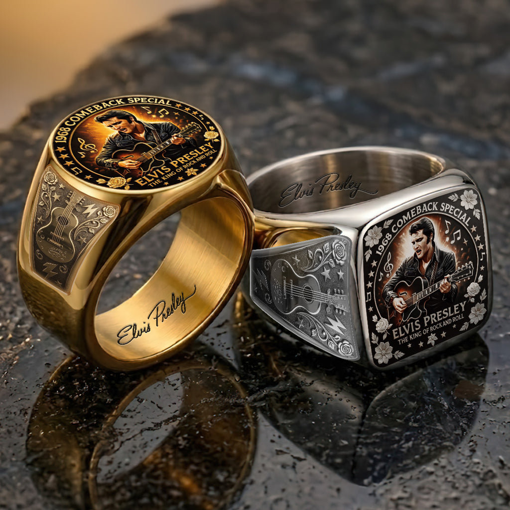 Elvis Presley 3D Engraved Ring – TANTN23234