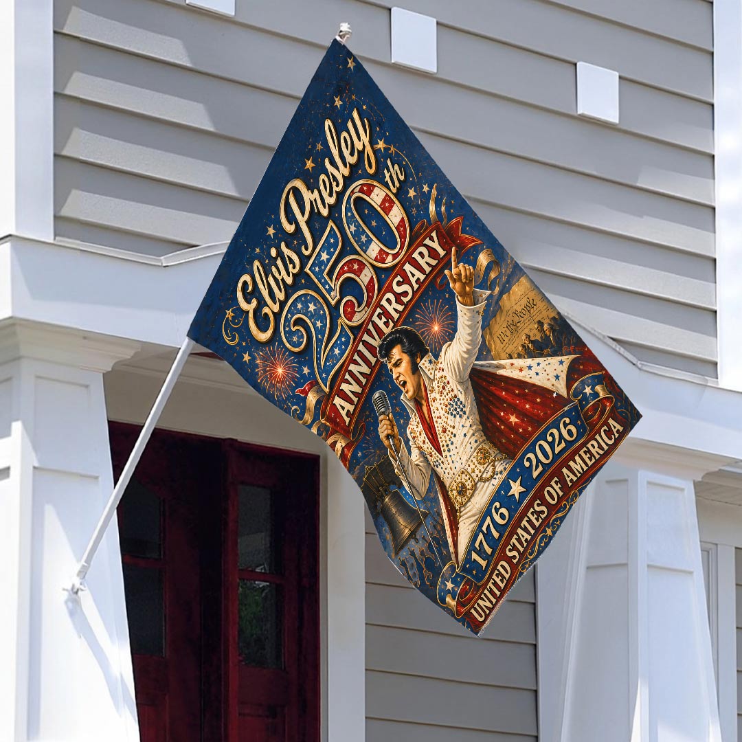 Elvis Presley 3D Double-side House Flag – HOATT18844