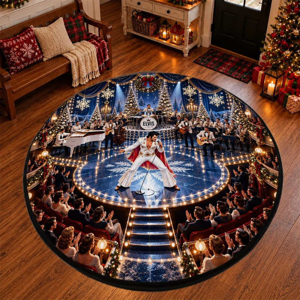 Elvis Presley Foldable Round Rug – TANTN26251