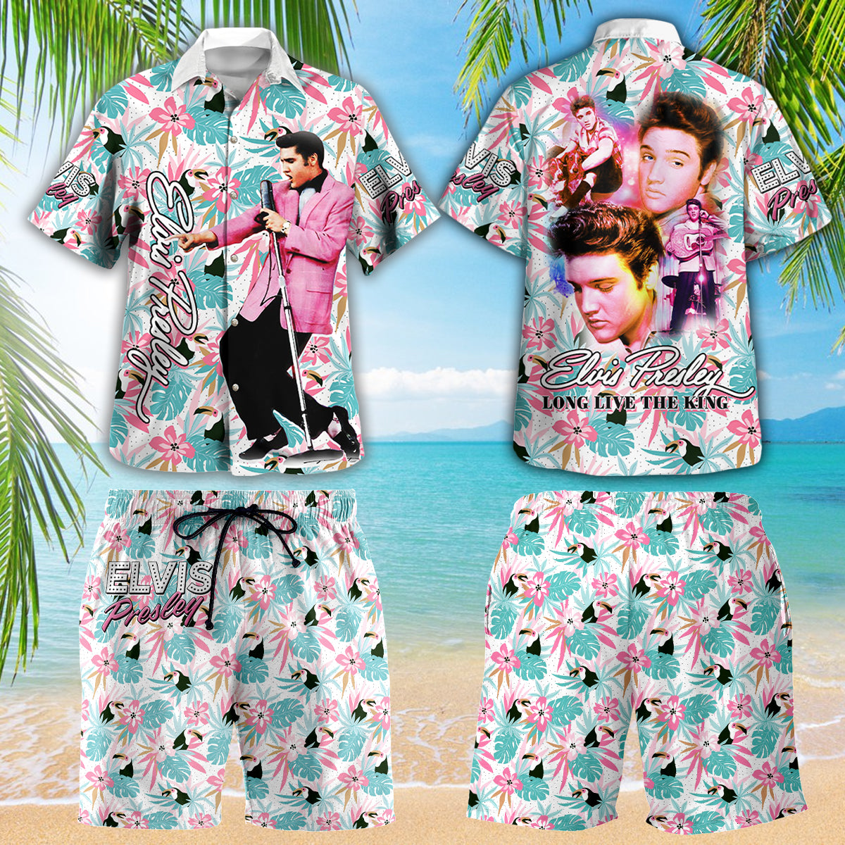 Elvis Presley 3D Hawaiian Apparel – GNE 391