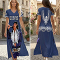 Elvis Presley Short Sleeve Maxi Dress – HOATT19703