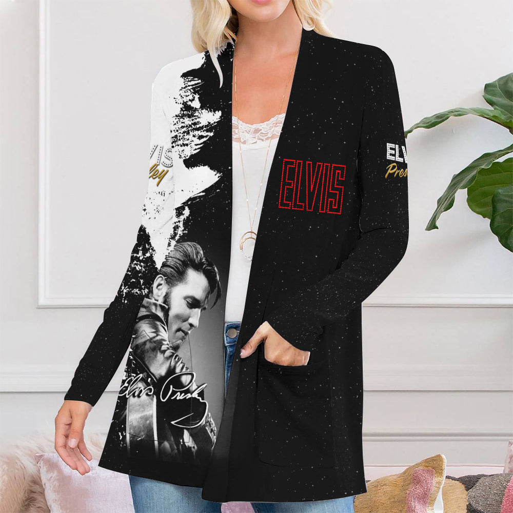 Elvis Presley Women's Patch Pocket Cardigan – MAITM 4968