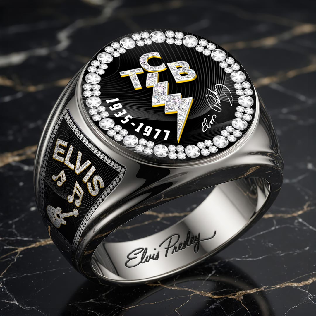 Elvis Presley 3D Engraved Ring – HOATT18261